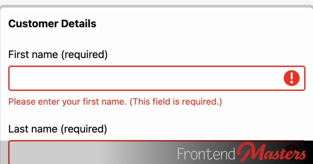 Progressively Enhanced Form Validation – Master.dev Blog