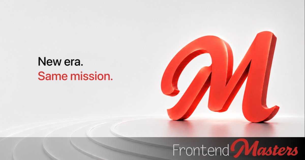Frontend Masters Rebrands to Master.dev